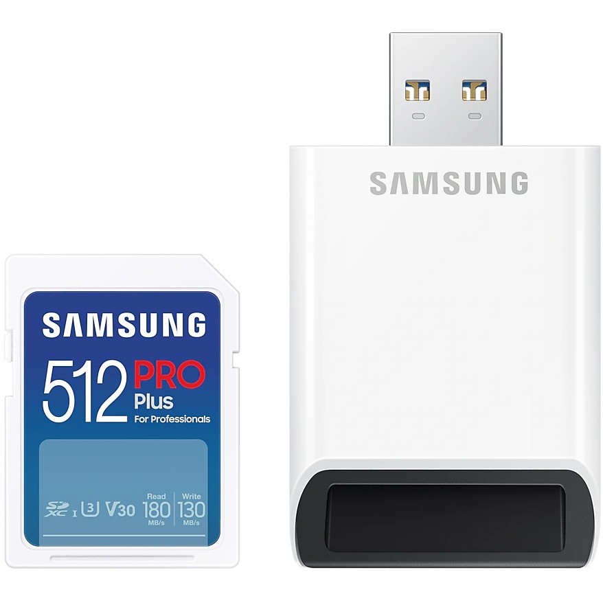 CARD Card 512GB Samsung XC PRO Plus (2023)(CL10) Reader retail