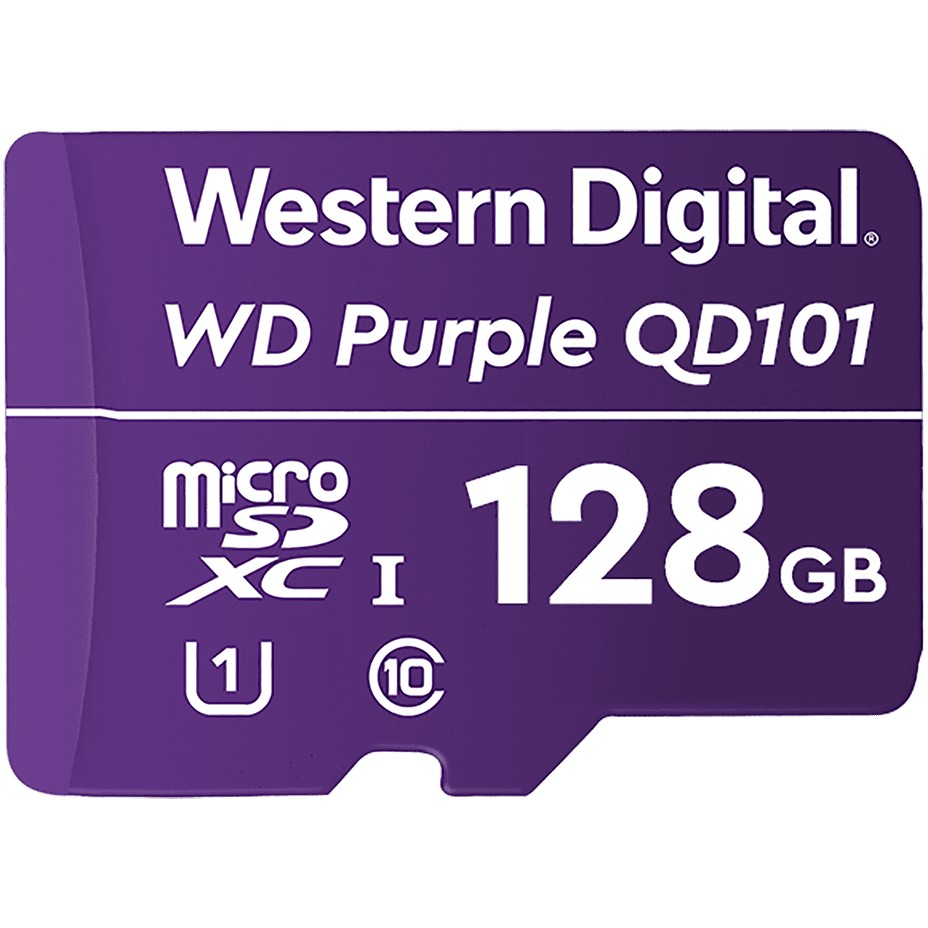CARD 128GB WD Purple MicroSDXC +Adapter