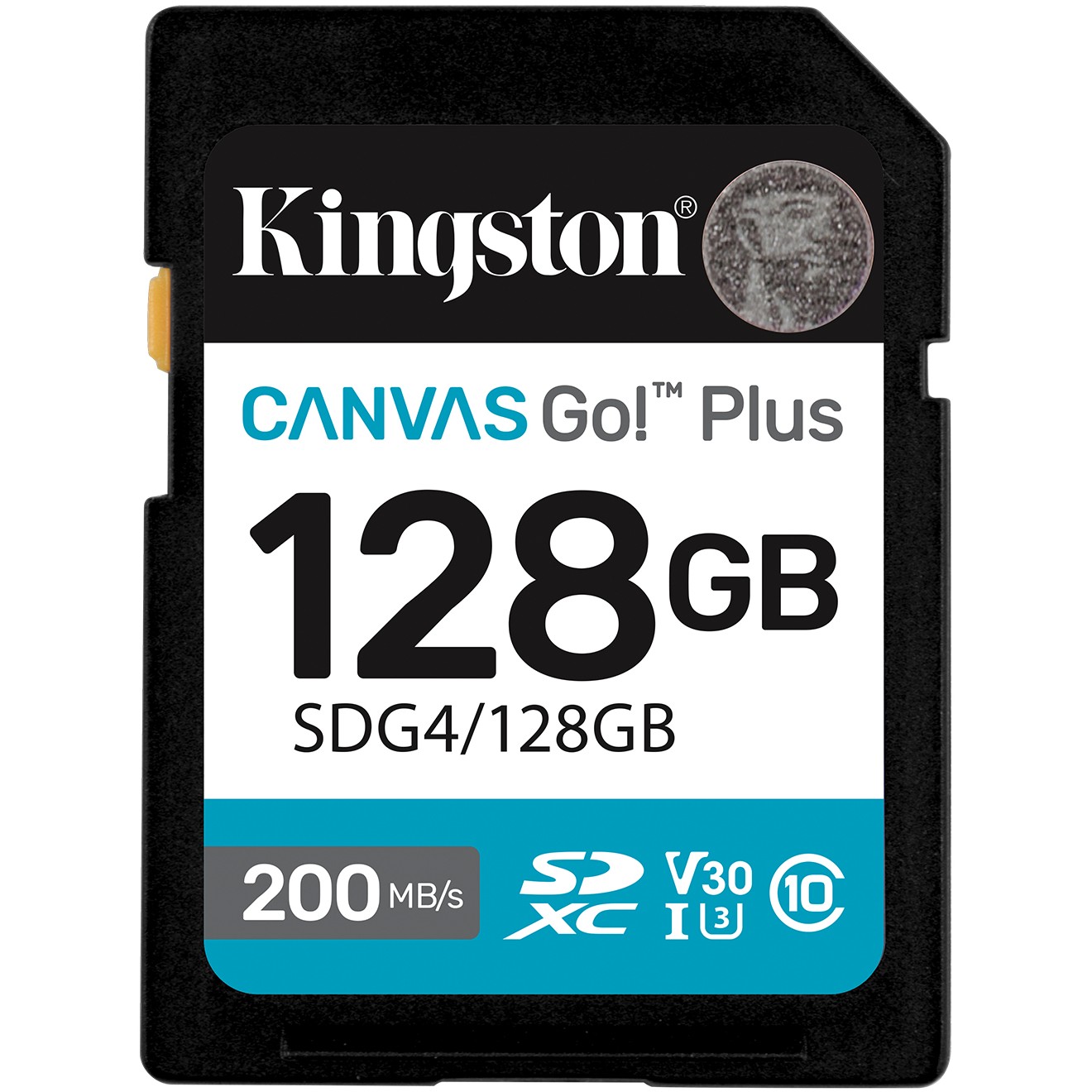 CARD KINGSTON 128GB XC Canvas Go Plus Gen4 200MB/s C10 UHS-I U3 V30