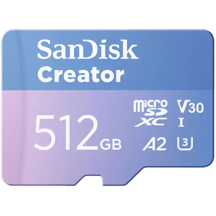 STICK SD CARD SanDisk Creator MicroSD 512GB