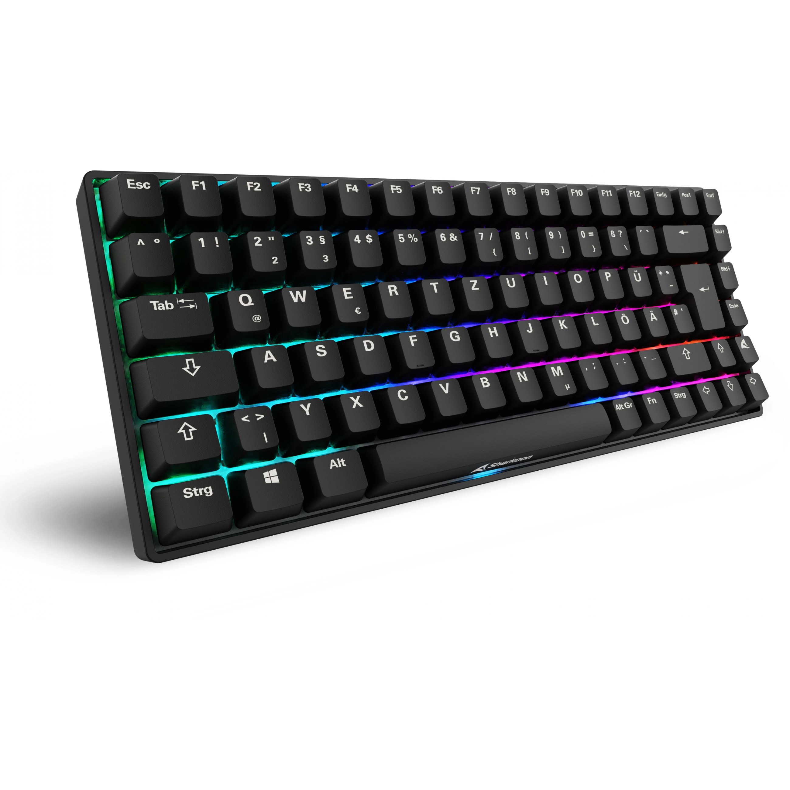 Sharkoon SKILLER SGK50 S3 PBT (schwarz. DE-Layout. Gateron G Pro 3.0 Yellow)