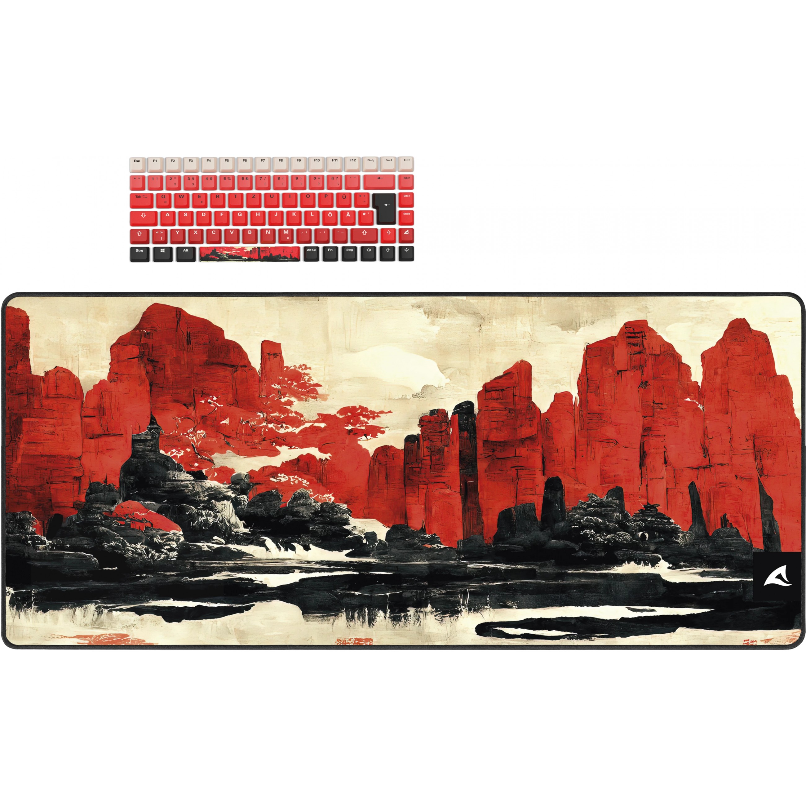 Sharkoon SKILLER SGK50 S3 Design Bundle D3 (rot/schwarz)