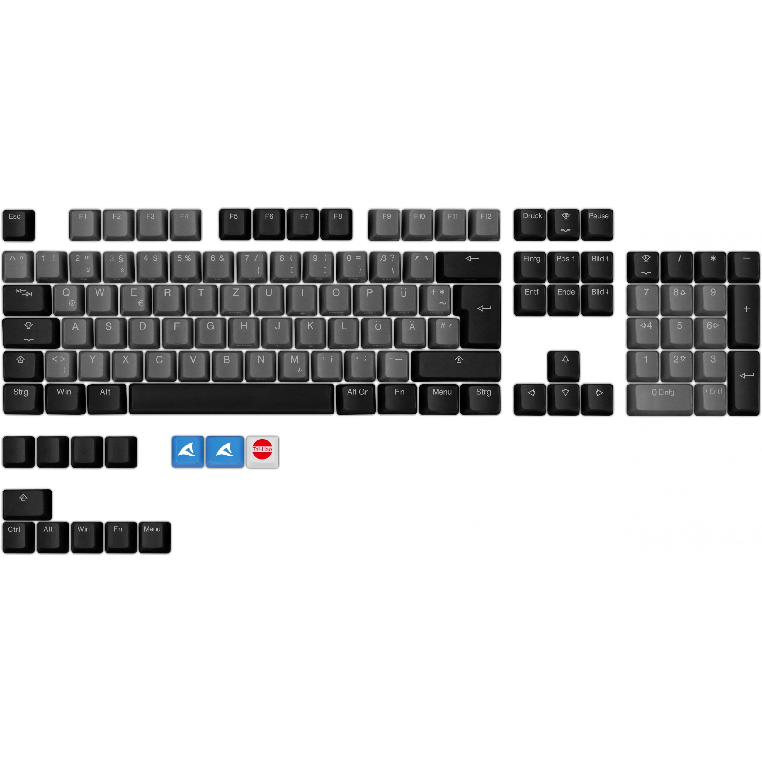 Sharkoon SKILLER SAC20 (schwarz. 115 Stck. ISO-Layout (DE))