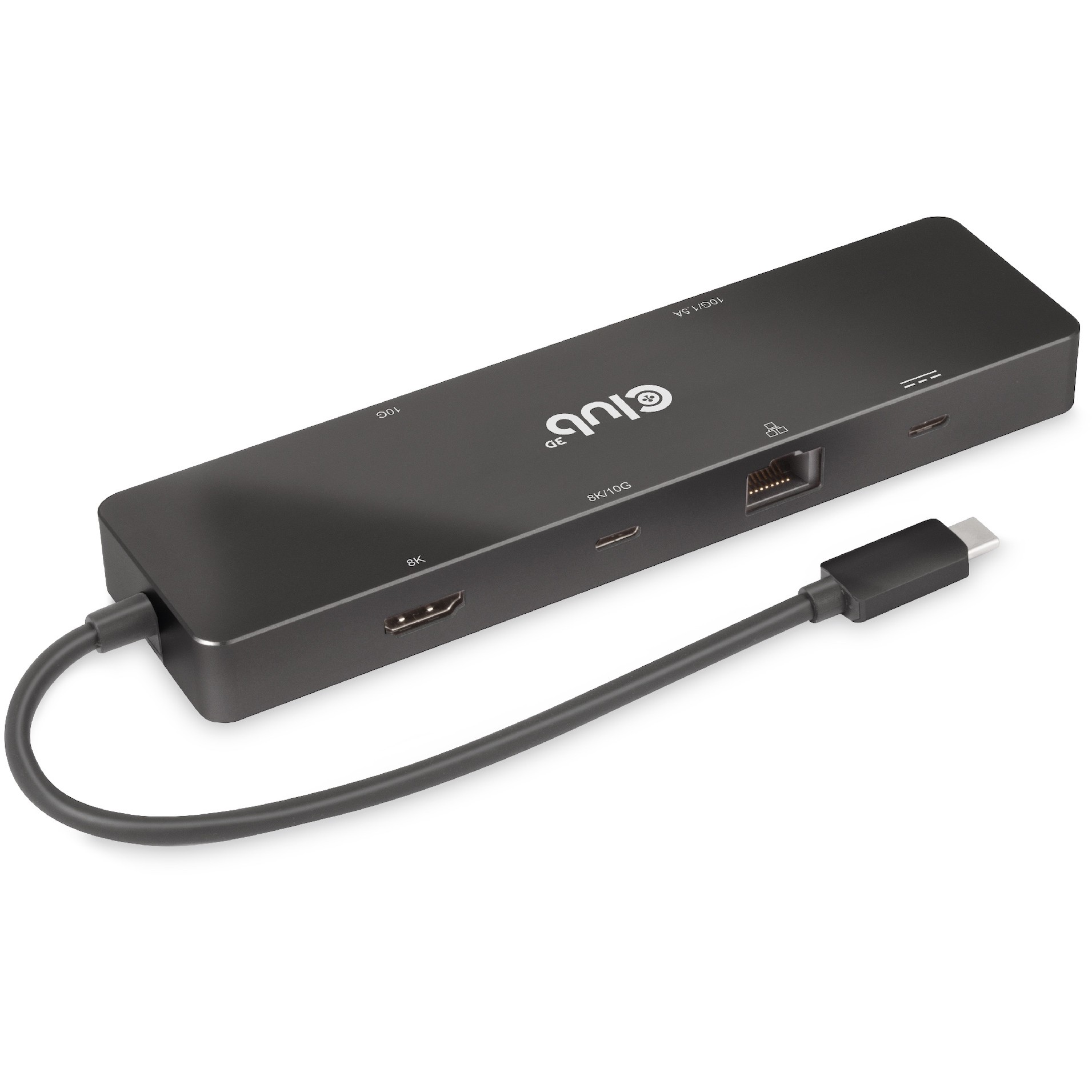 Club3D USB-C 6in1-HUB >HDMI/2xUSB-C/2xUSB/LAN 8K30Hz PD100W