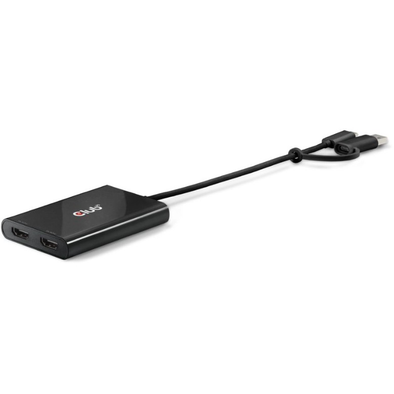 Club3D Adapter USB-C (USB A Adapter) > 2x HDMI 4K@60Hz St/Bu
