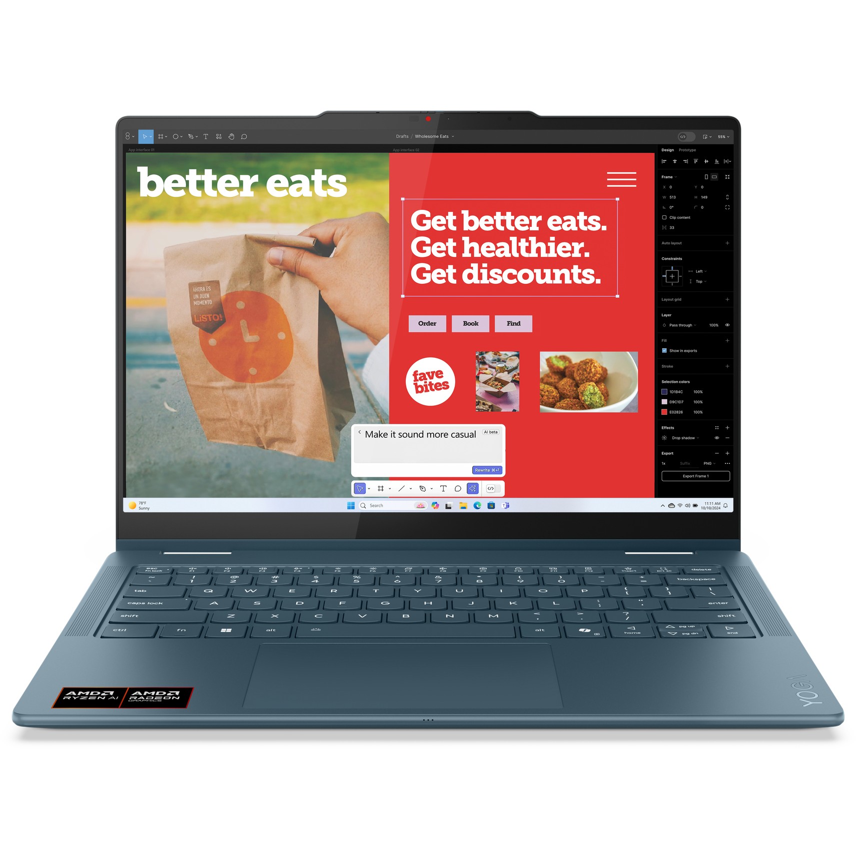 Lenovo Yoga 7 14AKP10 35.56cm (14 ) Ryzen AI5 16GB