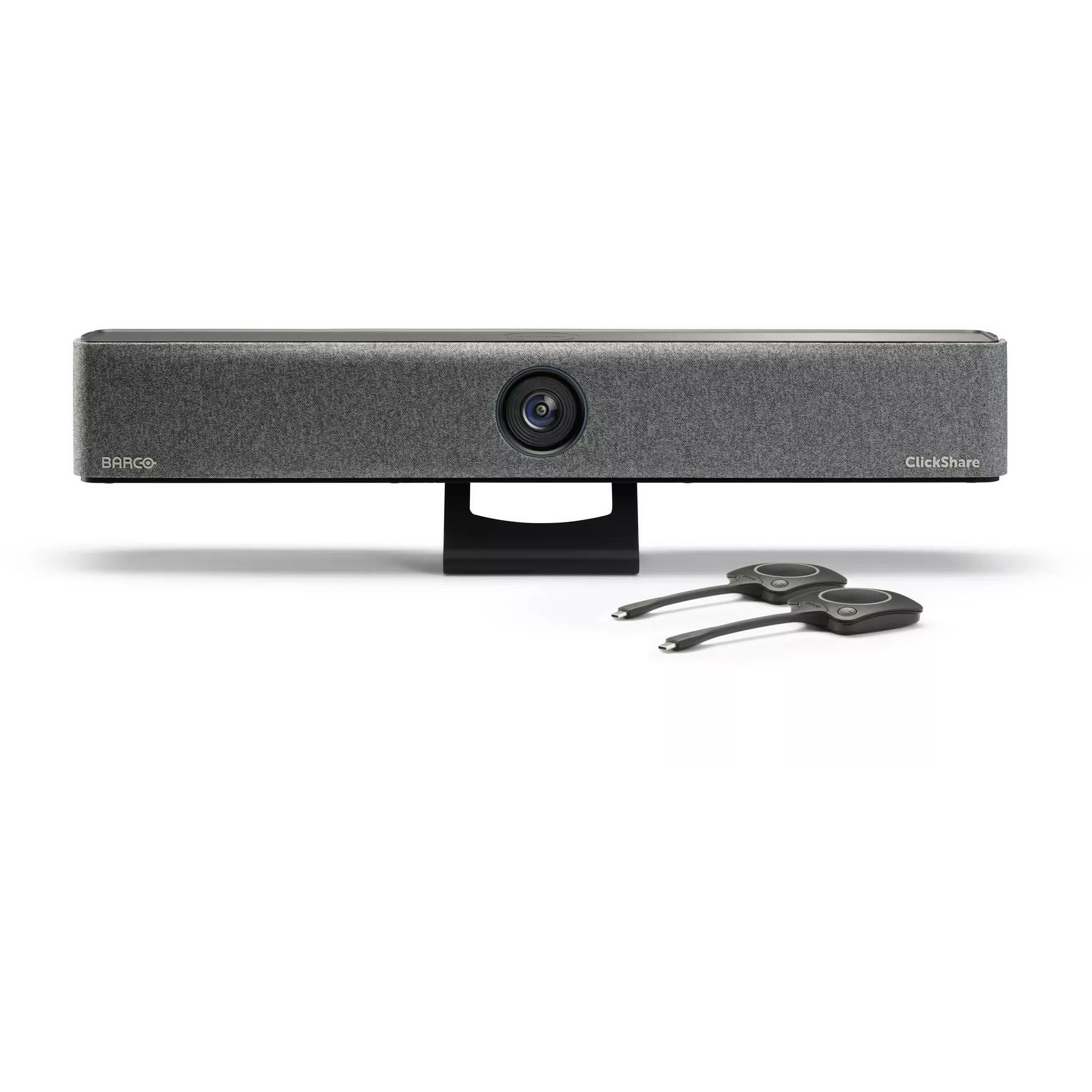 BARCO ClickShare Bar Pro mit 2 Buttons 4K fuer kleine und mittlelgrosse Raeume