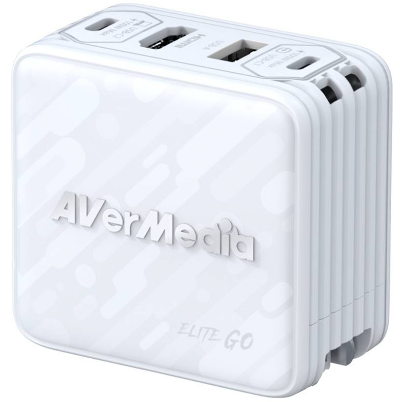 AVerMedia Ladedock. EliteGO (GC313Pro) White. 100W GaN. HD