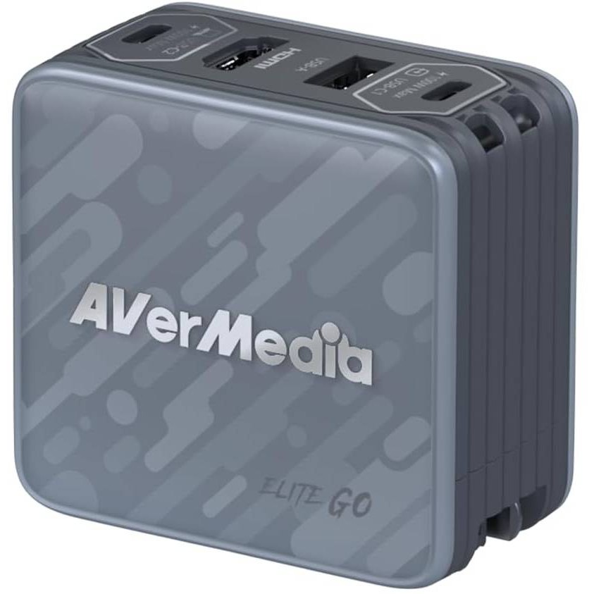 AVerMedia Ladedock. EliteGO (GC313Pro) Black. 100W GaN. HD