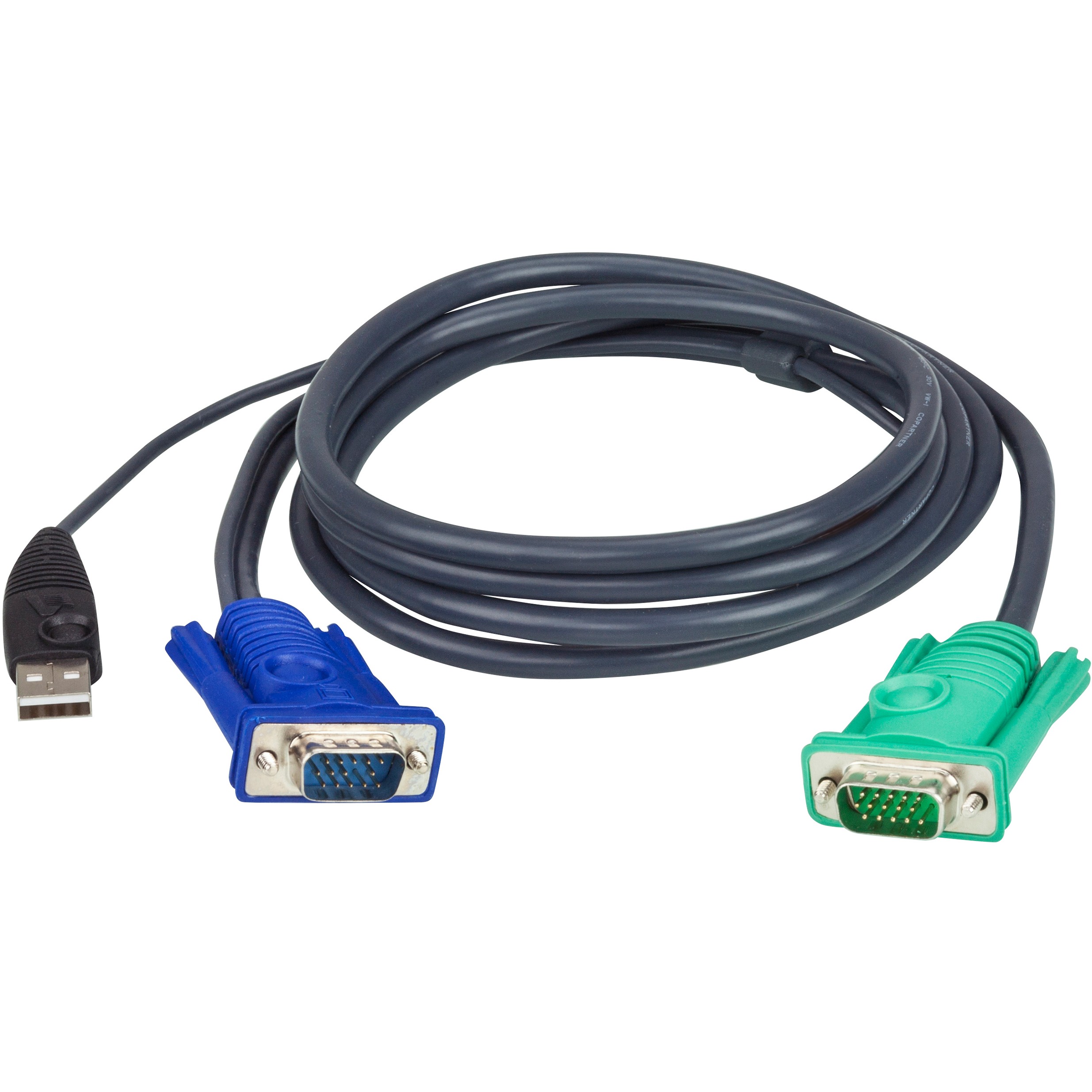 ATEN 2L-5203U KVM-Kabel VGA USB schwarz 3m