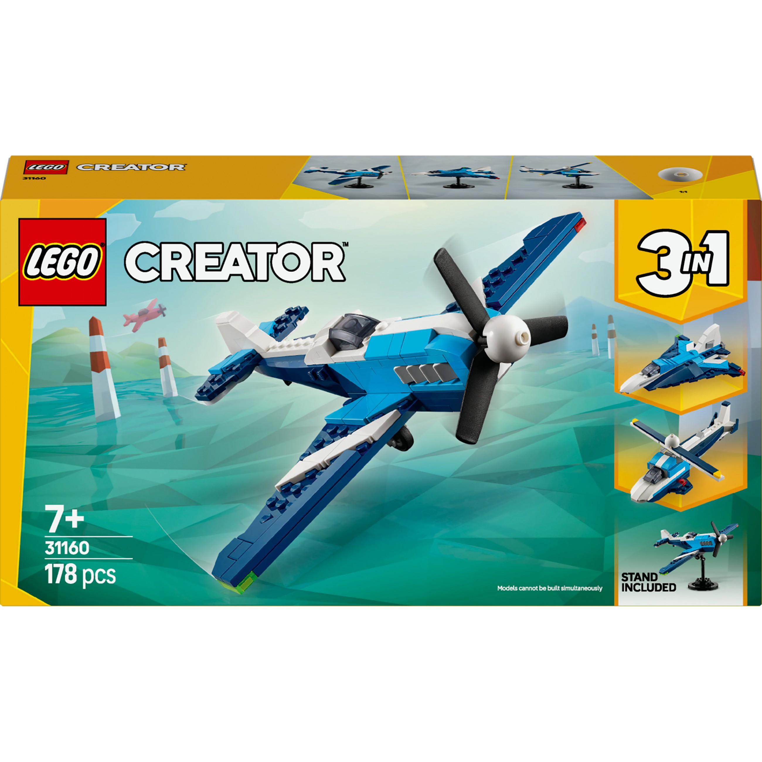 LEGO 31160 Creator 3-in-1 Flieger: Rennflugzeug