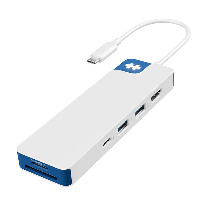 D TARGUS HyperDrive Flex 8 Port USB-C Hub Blue