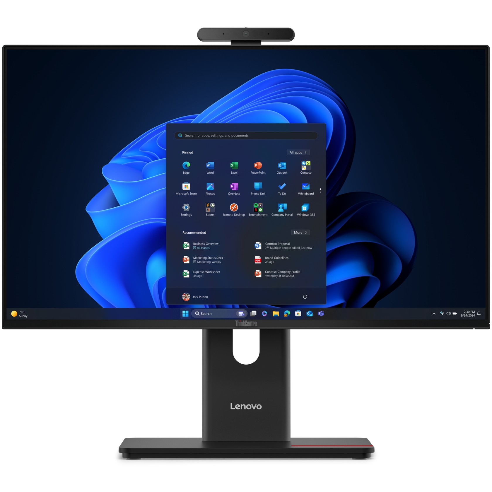 AIO Lenovo ThinkCentre M70a 24 G6 / u5 235 vPro ENT / 16GB / 512GB SSD / 23.8