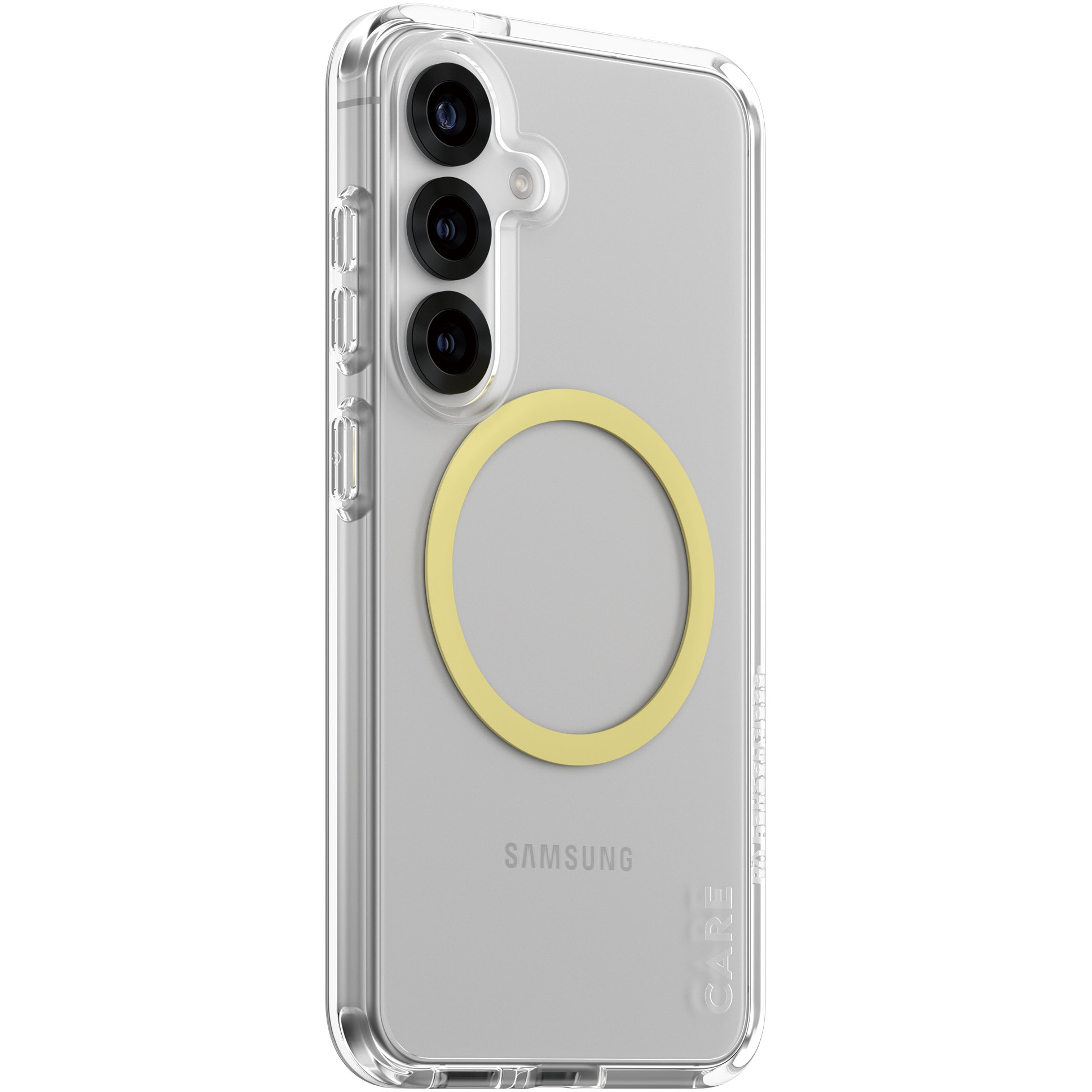 CARE Flagship Case Clear w. Chardonnay QI Galaxy S25