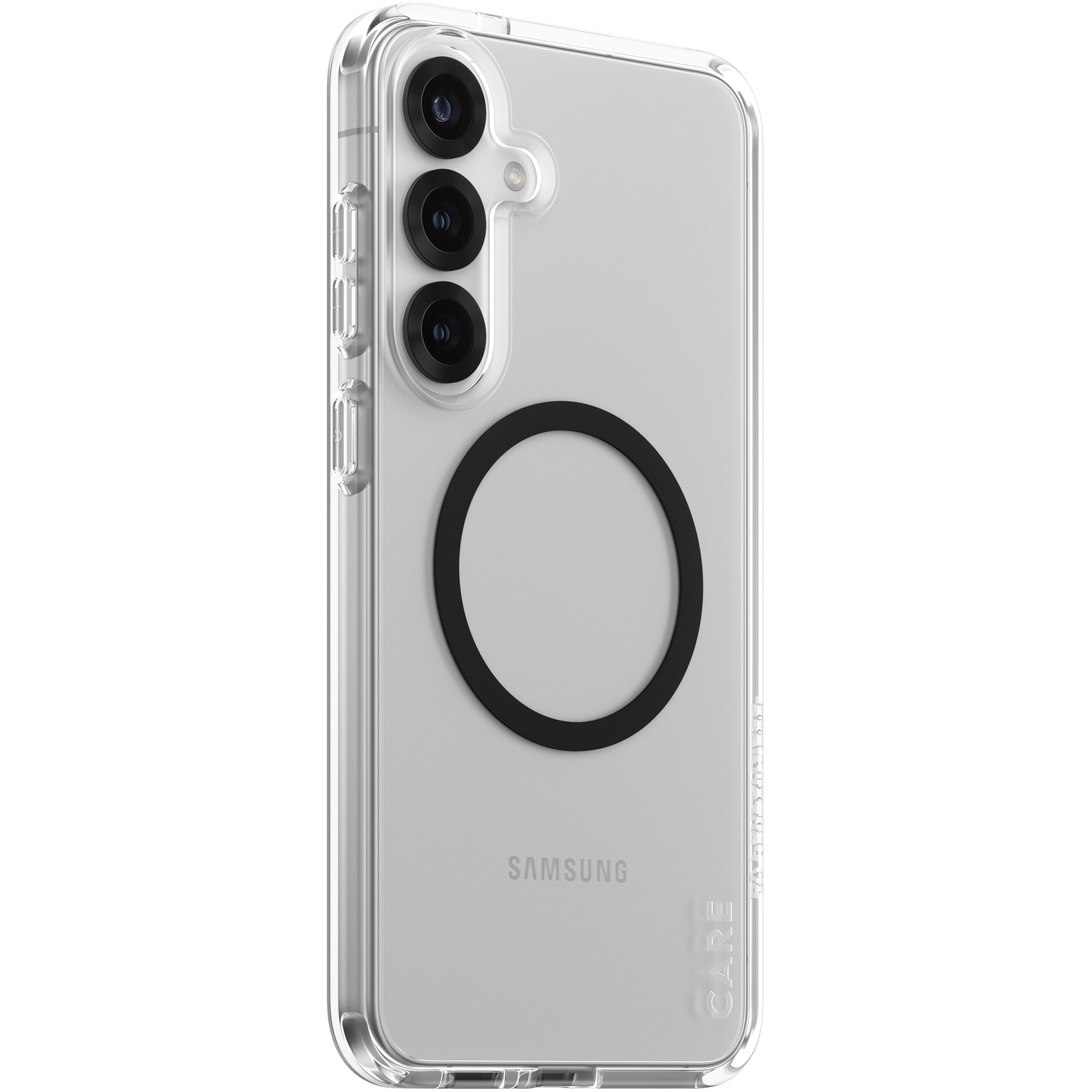 CARE Flagship Case Clear/Black QI Compatible Galaxy S25 Plus