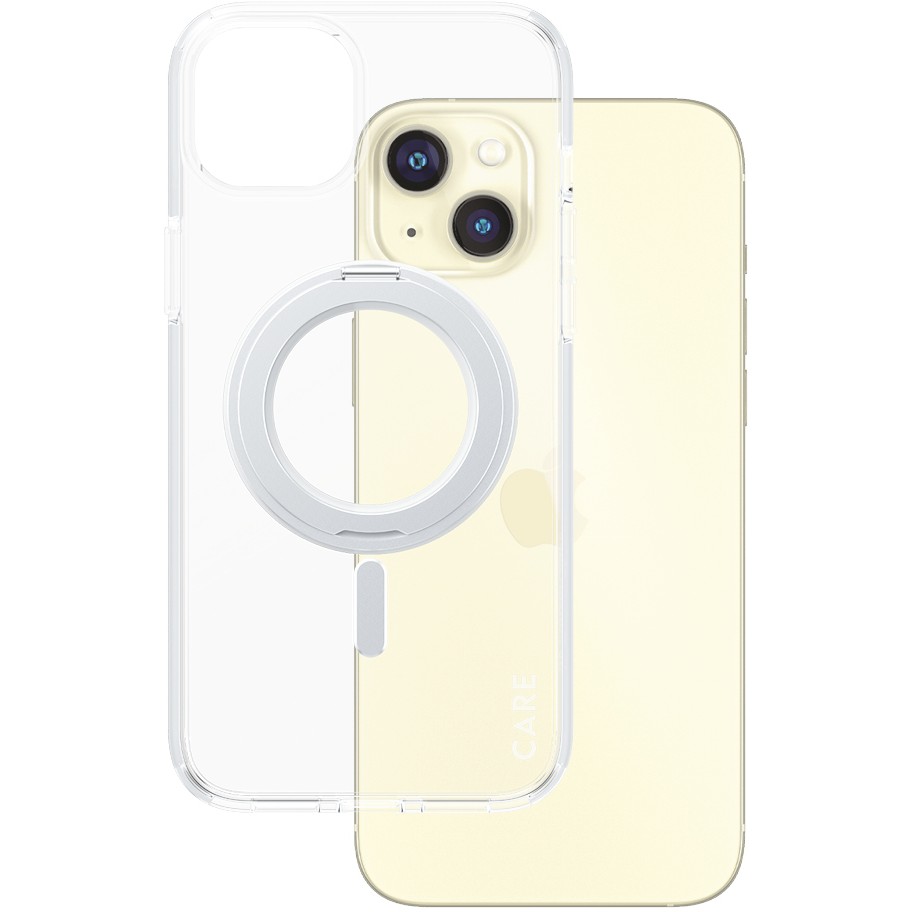 CARE Case Silver Kickstand & MagSafe iPhone 15 Plus