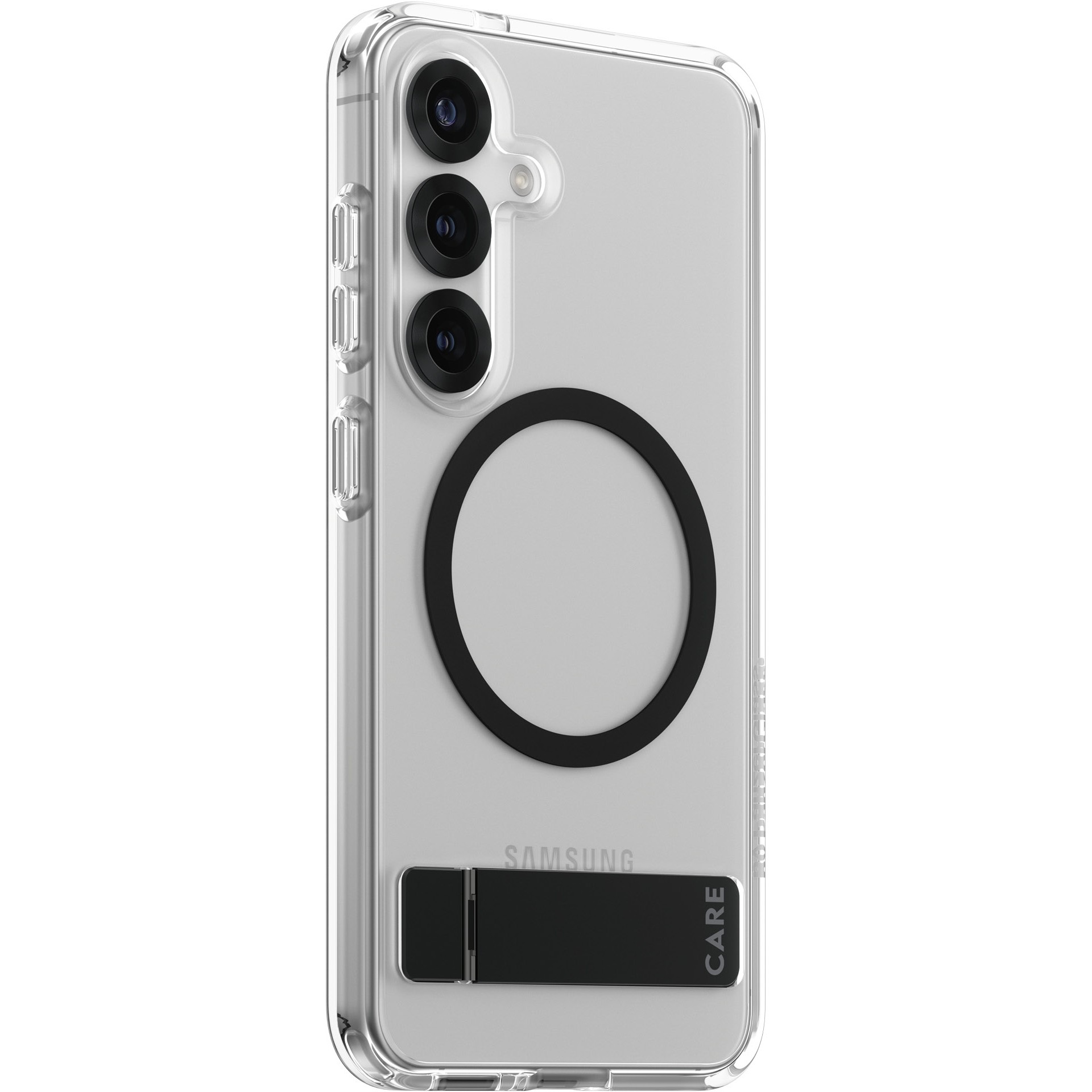 CARE Feature Case Clear Kickstand & QI Compatible Galaxy S25