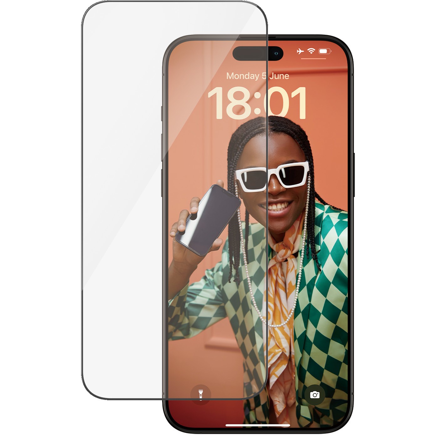 PanzerGlass Screen Protector iPhone 15 Pro Max. UWF