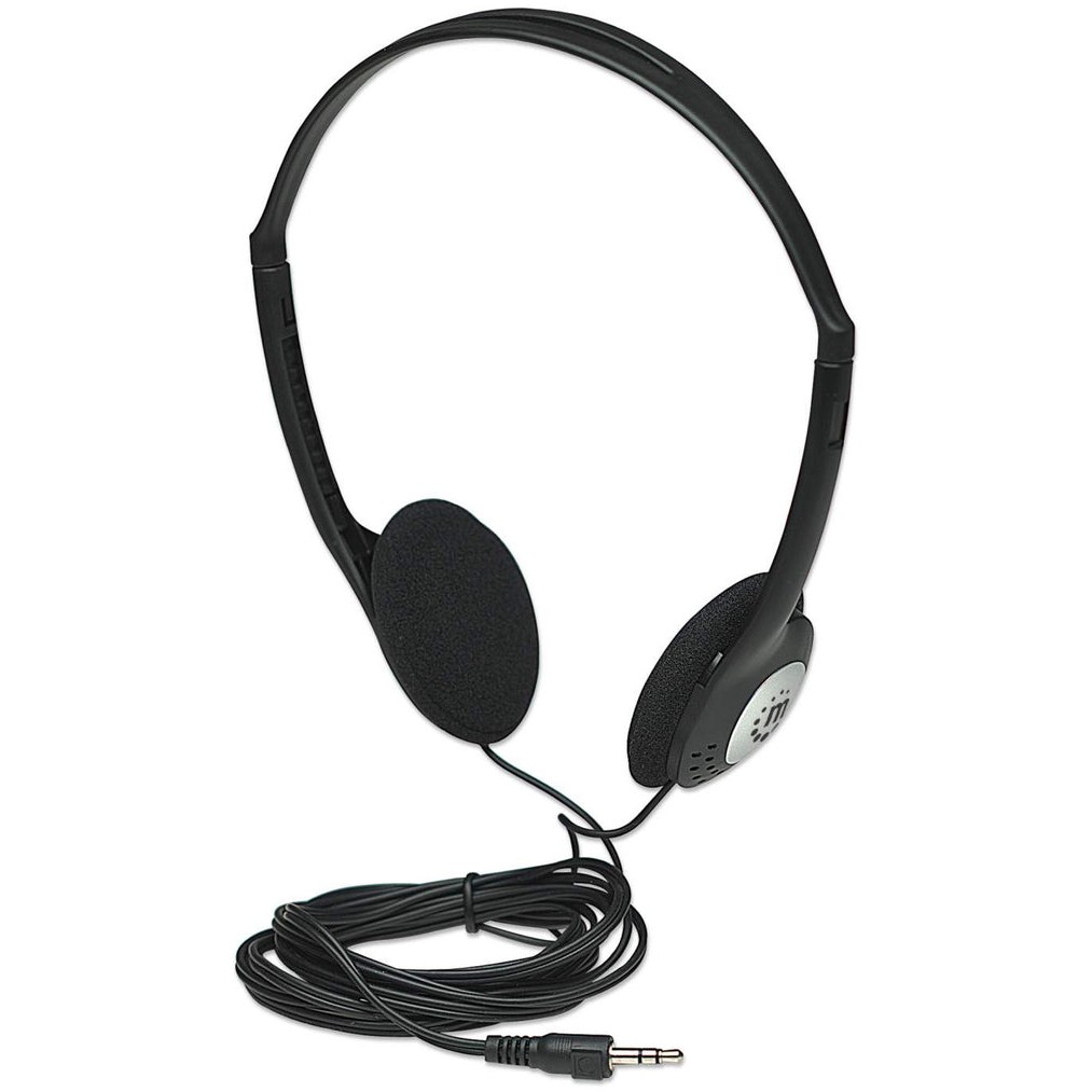 MANHATTAN Kopfhörer Stereo 3.5mm schwarz retail