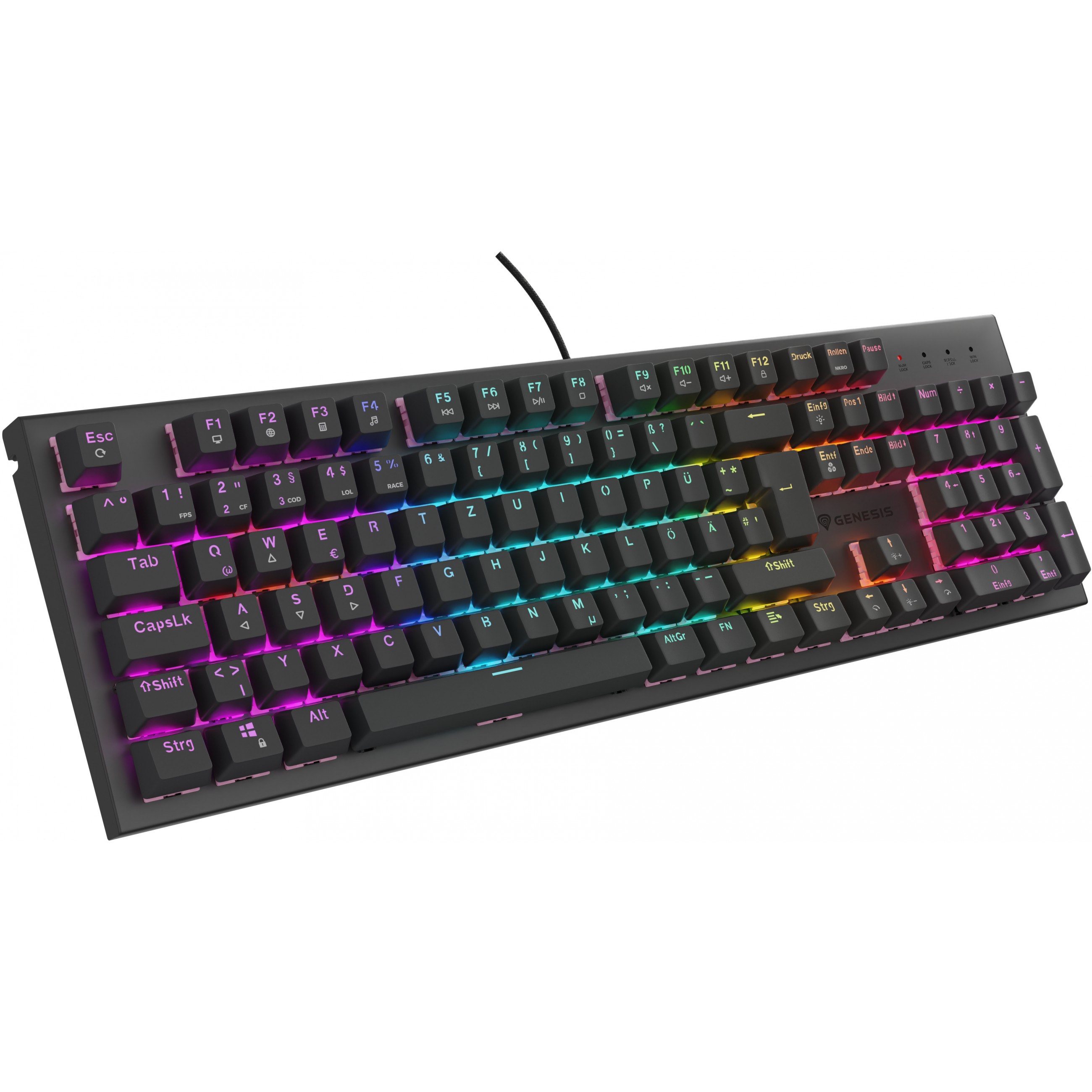 Genesis Gaming Tastatur THOR 303 silent kabelgeb. (DE)