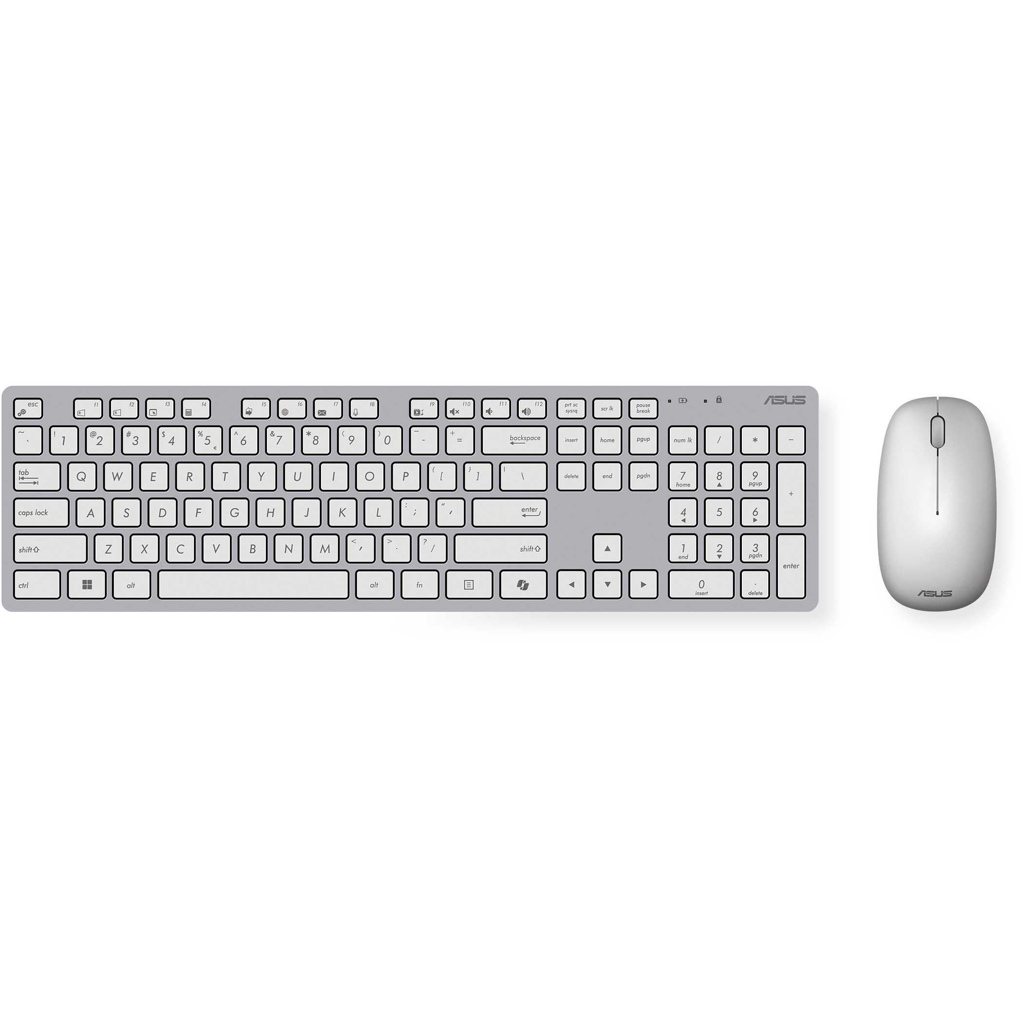 Asus W5000 kabelloses Tastatur-Maus-Set. dt. Layout. Weiß