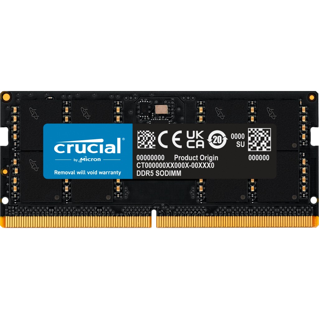 Crucial DDR5-5600 64GB SODIMM CL46 (16Gbit)