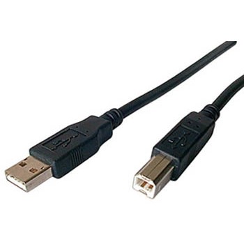 Kabel USB 2.0 A-B 0.5m schwarz