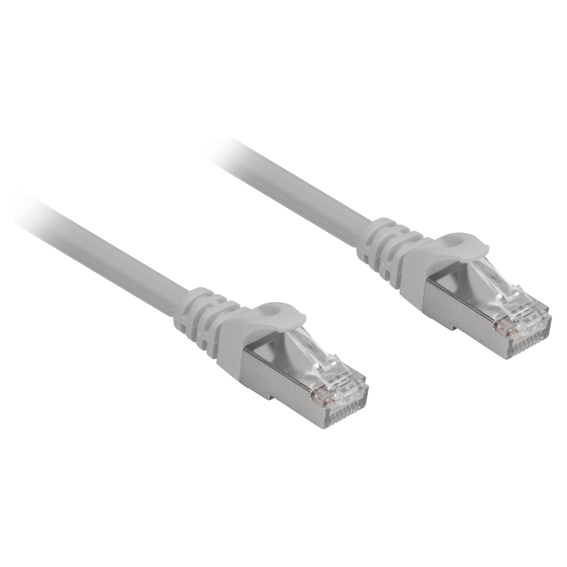 Sharkoon Patchkabel RJ45 Cat.6a SFTP (grau. 15 Meter. LSOH (Halogenfrei))