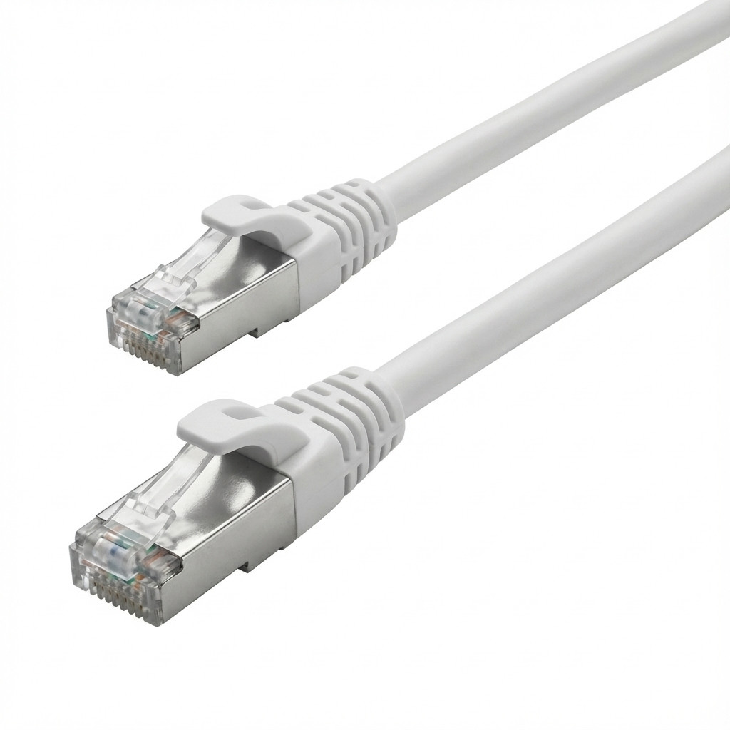 Sharkoon Patchkabel SFTP. RJ-45. mit Cat.7a Rohkabel (wei. 10 Meter)