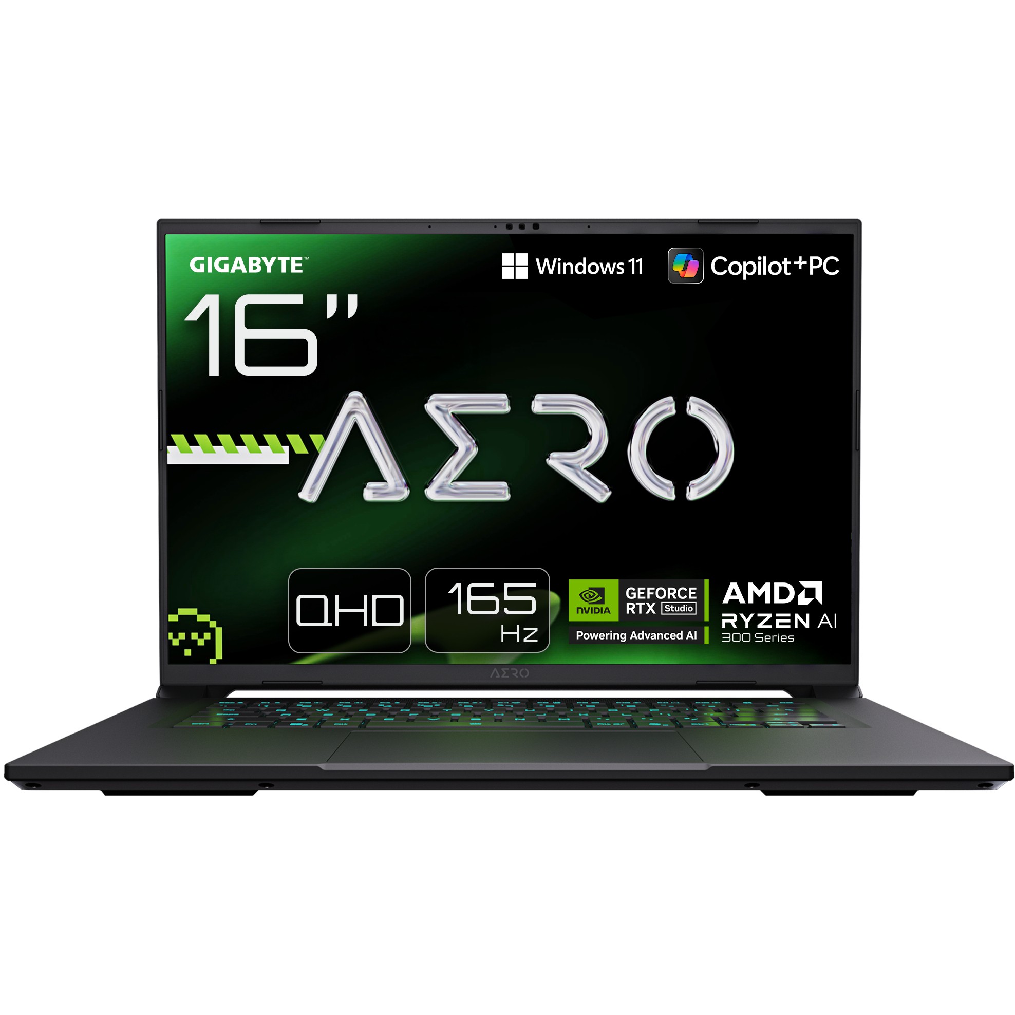 Gigabyte Aero X16 1VH93DEC64AH AMD Ryzen™ Al 7 350 Gaming Notebook 40.6 cm (16