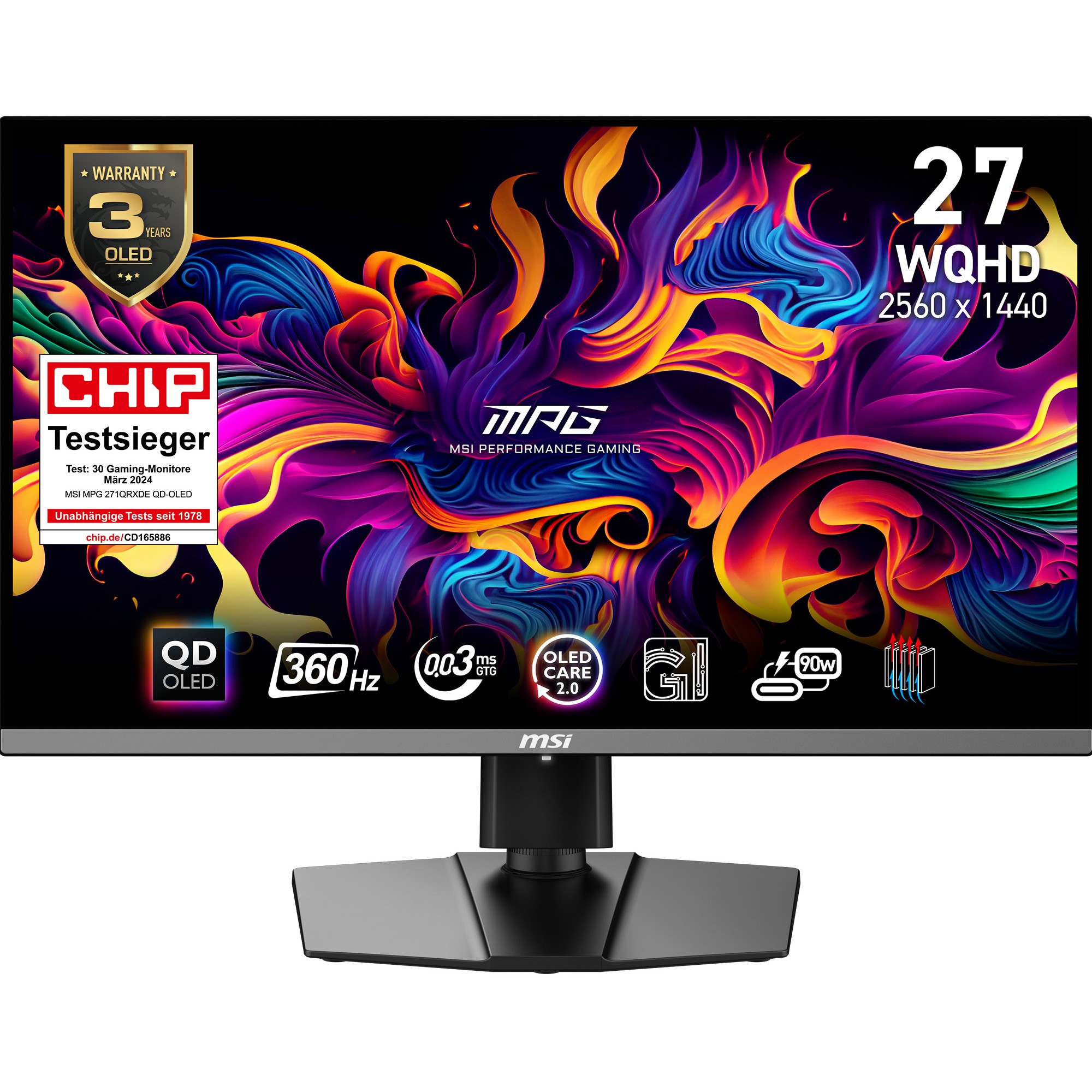 MPG 271QRXDE QD-OLED Gaming Monitor 67.31cm (26.5