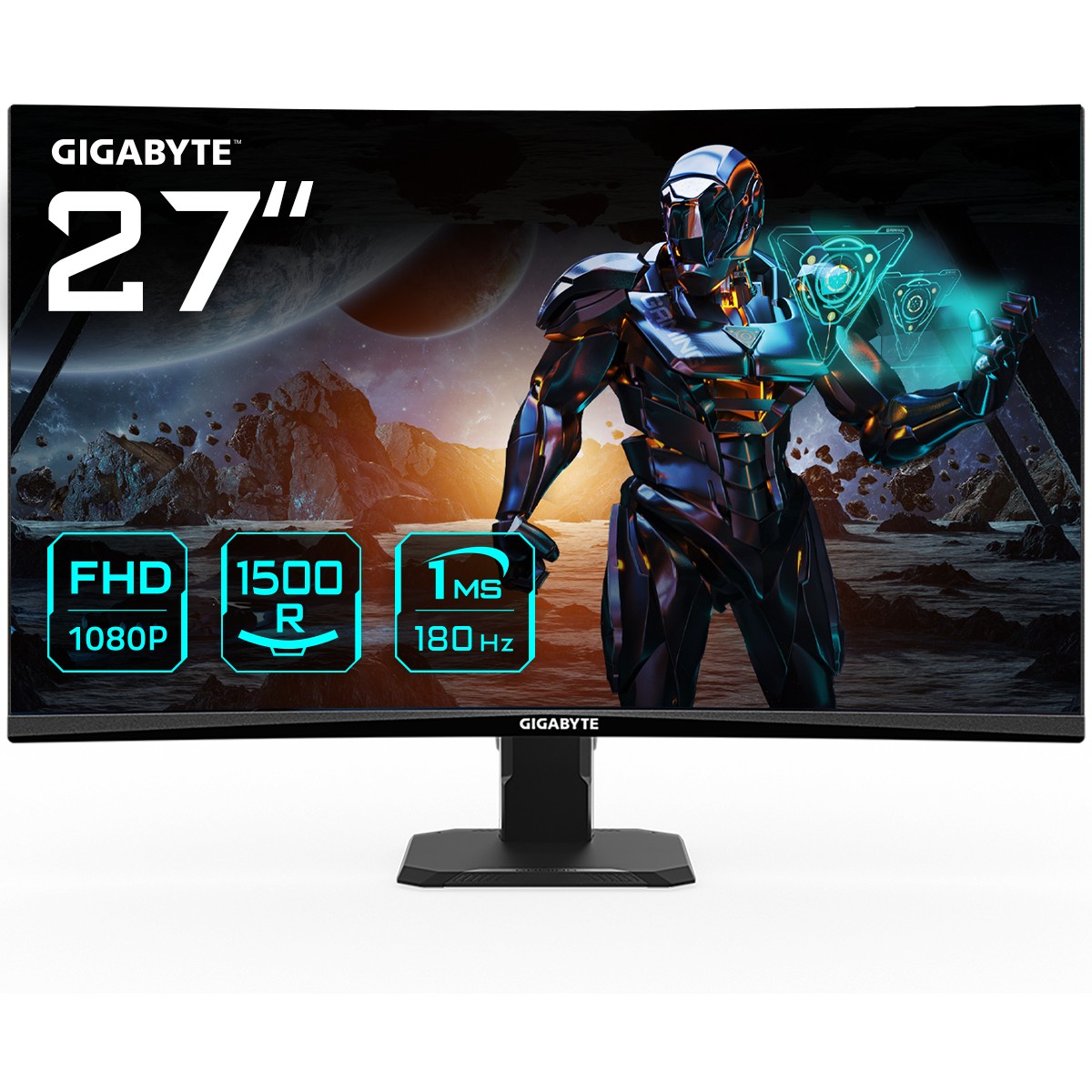 GIGABYTE GS27FC 68,6cm 27Zoll EDGE VA 1920x1080 FHD 250cd/m2 180Hz 2xHDMI 2.0 1xDP 1.4