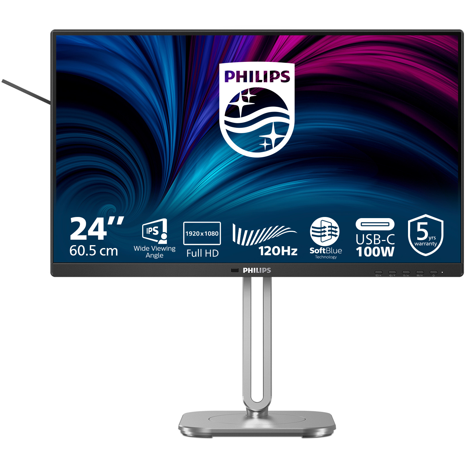 PHILIPS 24B2U4301/00 60,45cm 23,8Zoll 1920x1080 HDMI DP USB