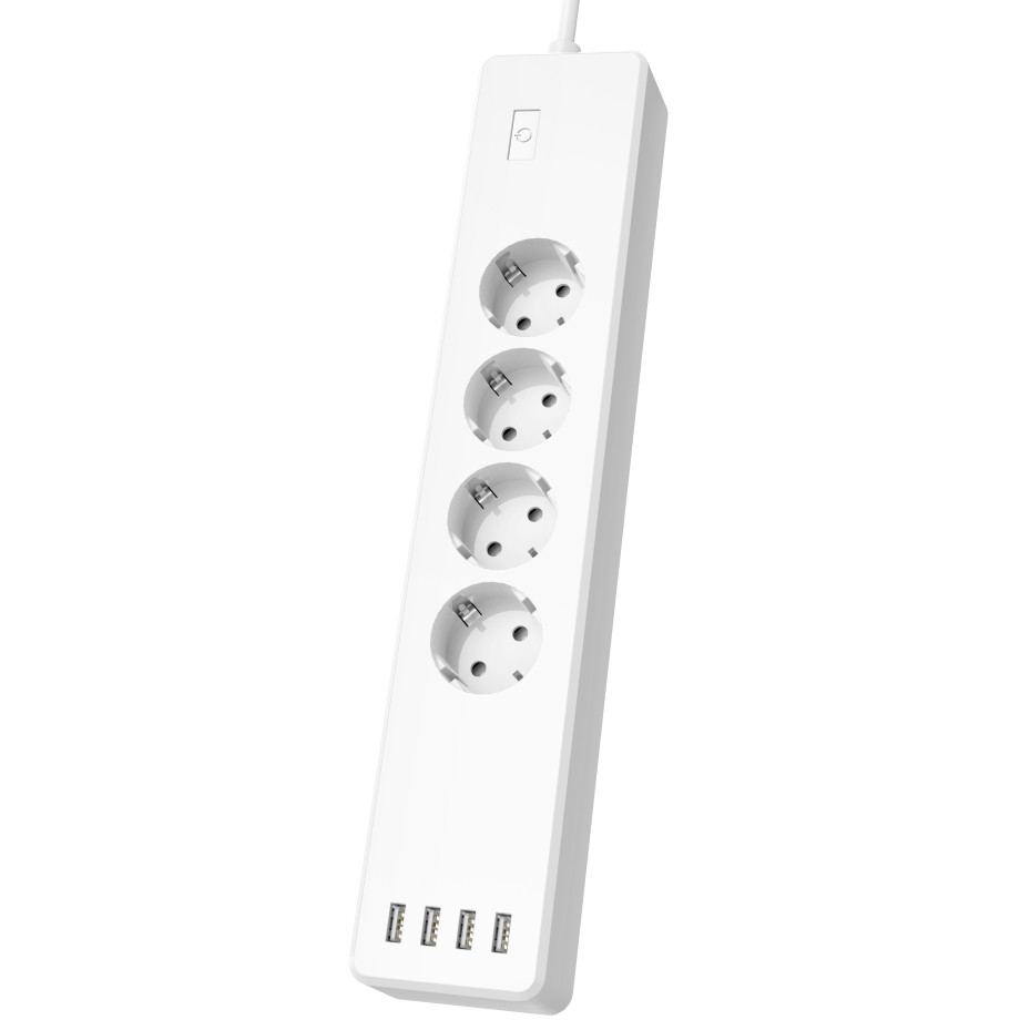 Hama WLAN-Steckdosenleiste 4-fach, ohne Hub, 4-fach USB