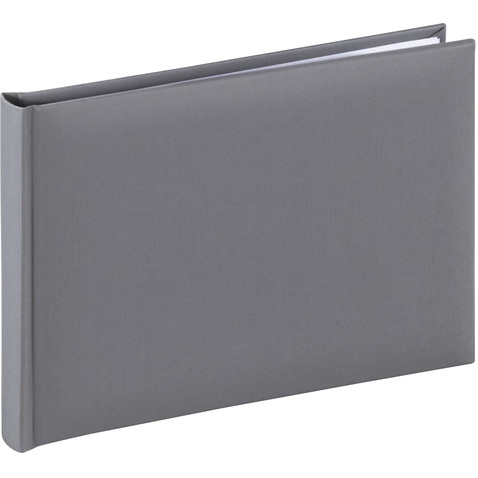 Hama Fine Art Buchalbum 24x17 36 weie Seiten grau 2783
