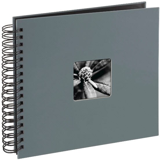 Hama Fine Art Spiral grau 28x24 50 schwarze Seiten 94879