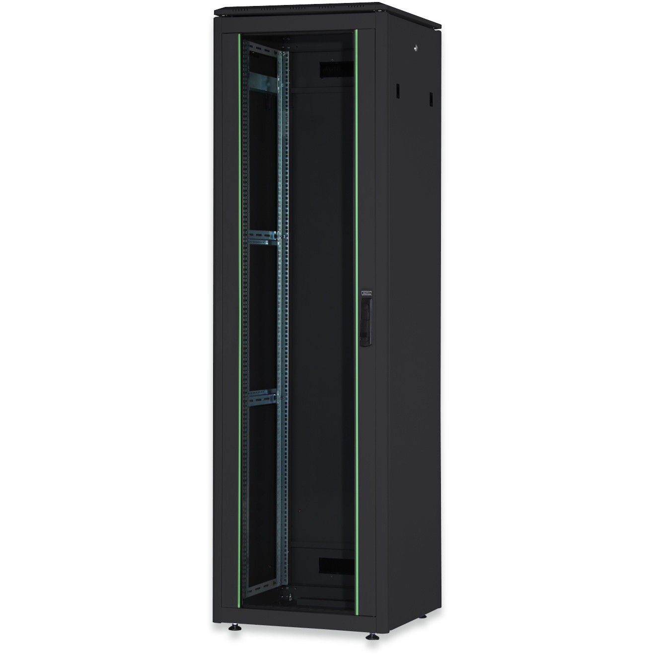 DIGITUS Netzwerkschrank Unique 26HE 1342x600x800mm schwarz (Speditionsversand)