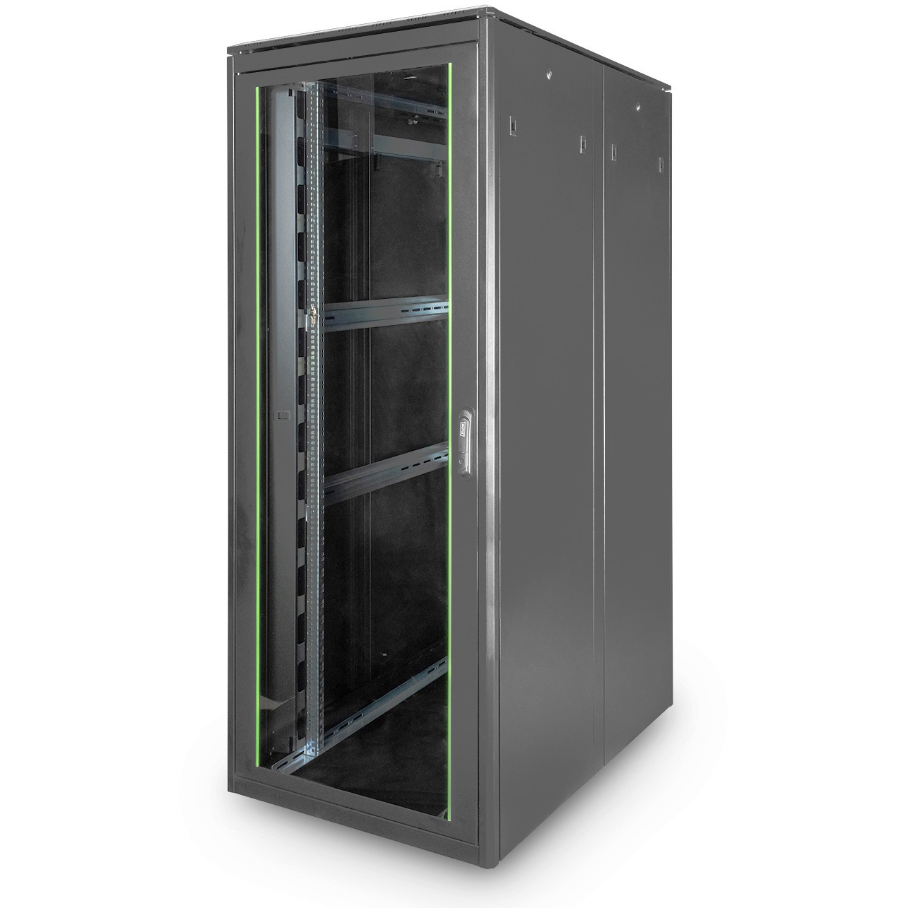 DIGITUS Netzwerkschrank Unique 42HE 2053x800x1200mm schwarz (Speditionsversand)