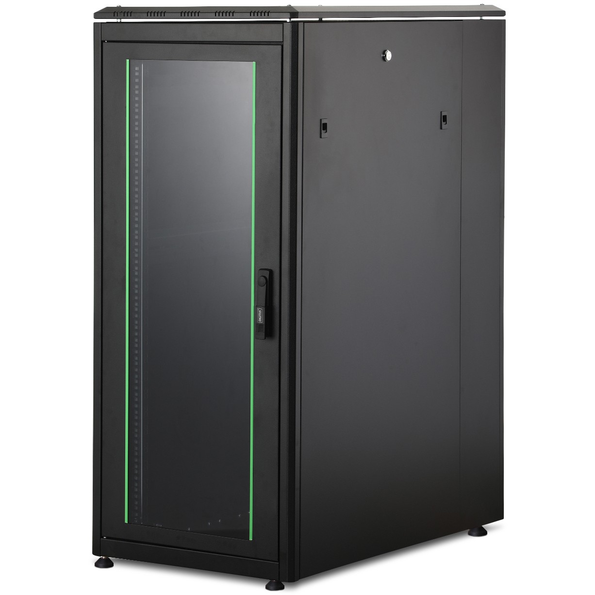 DIGITUS Netzwerkschrank Unique 26HE 1342x600x1000mm schwarz (Speditionsversand)