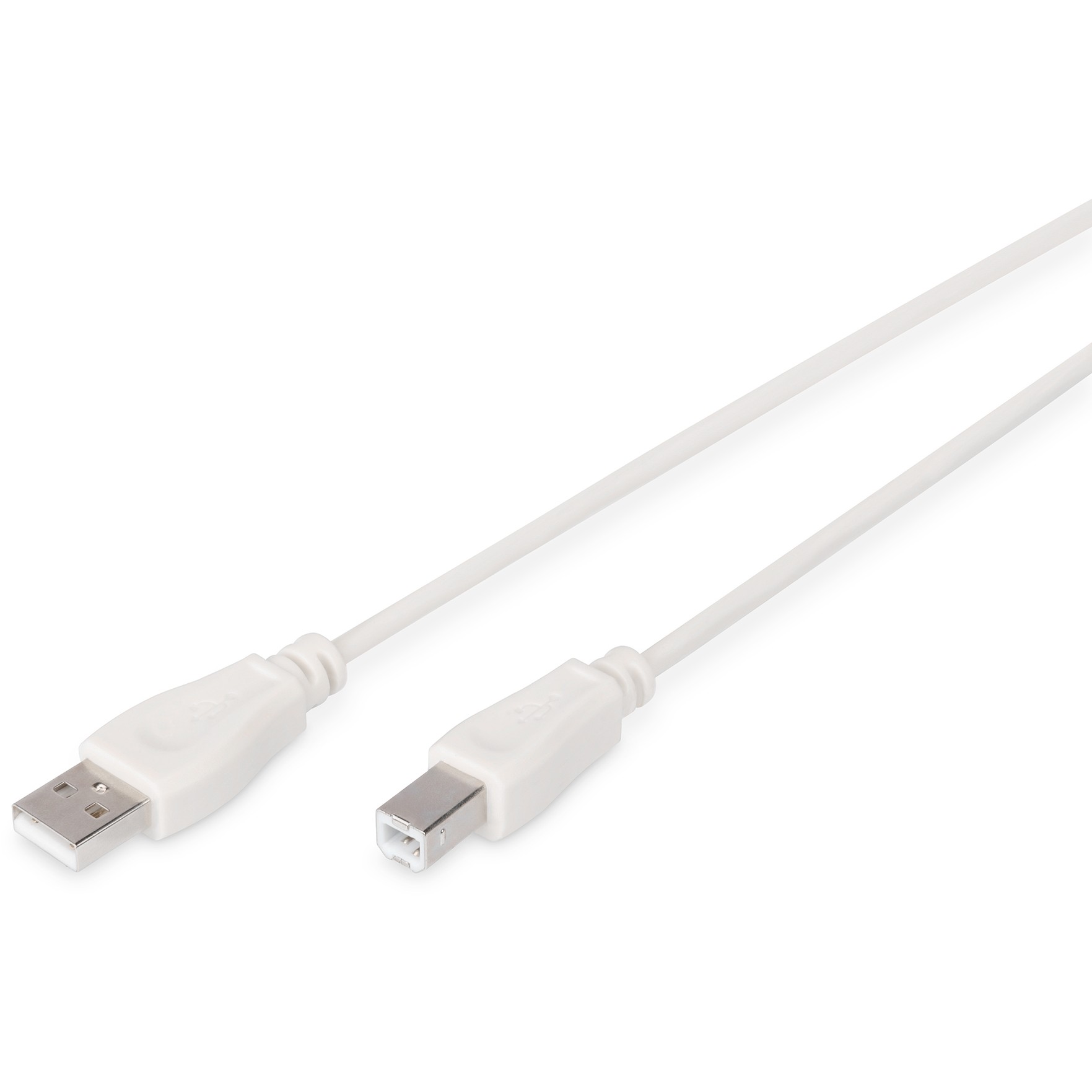 DIGITUS USB 2.0 Anschlusskabel Typ A- B St/St 1.8m weiss