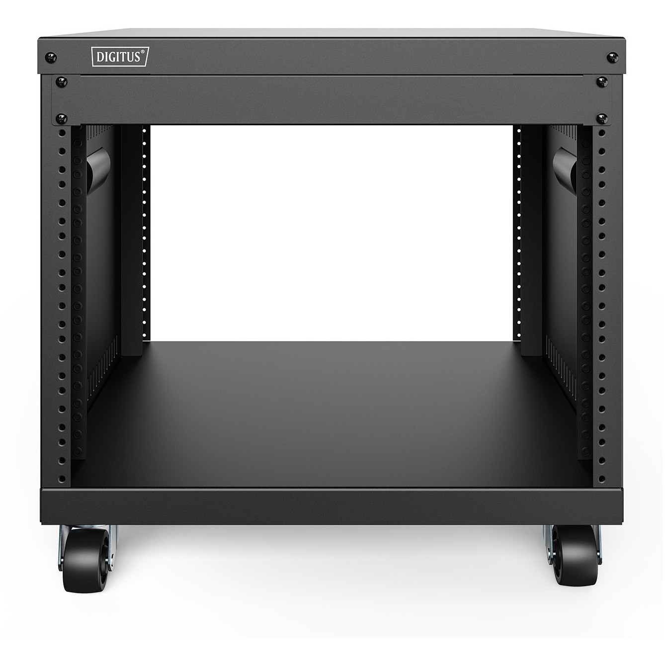 DIGITUS Universal 19-Zoll Equipment Rack mit Rollen, 8HE