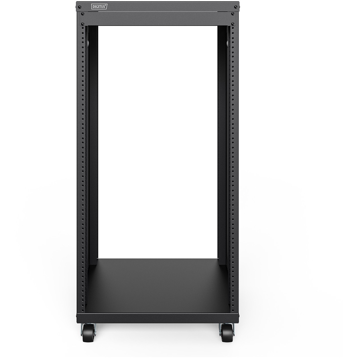 DIGITUS Universal 19-Zoll Equipment Rack mit Rollen, 21HE