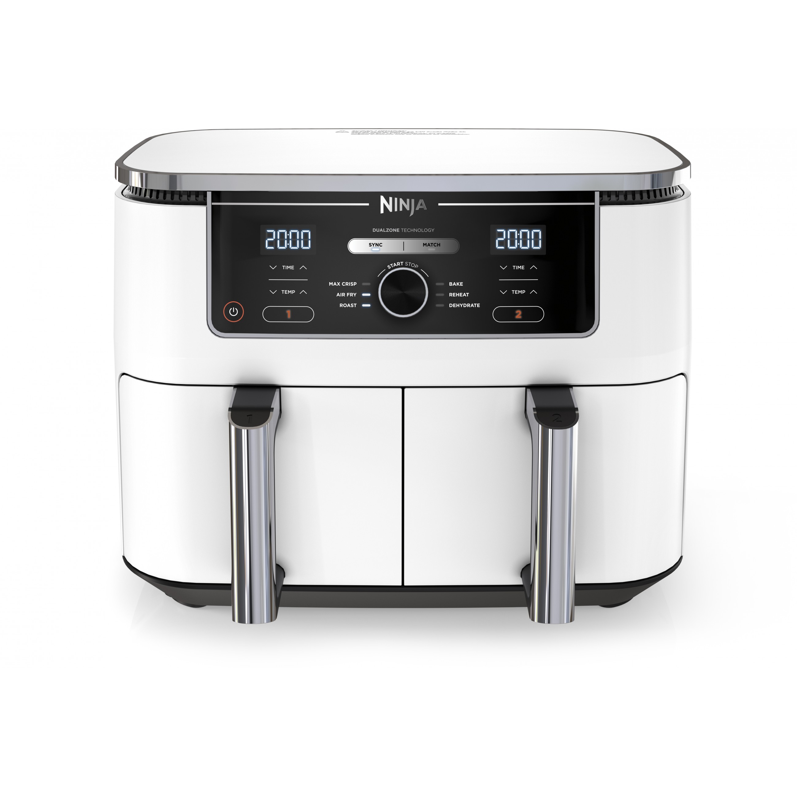 Ninja AF400EU Foodi MAX Dual Zone 9,5L Heißluftfritteuse Weiß