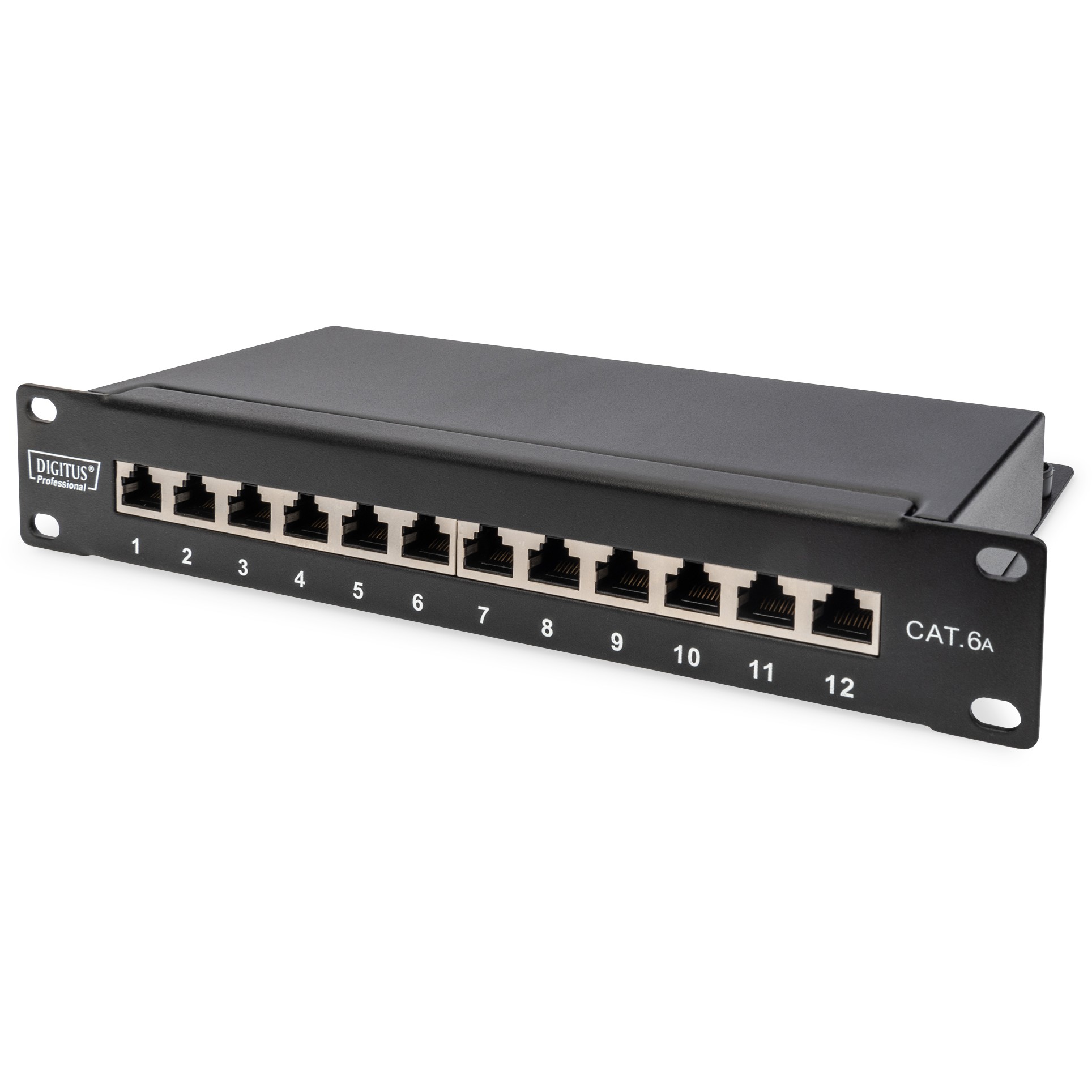 DIGITUS Cat.6A Patch Panel, geschirmt, 12-Port, 10