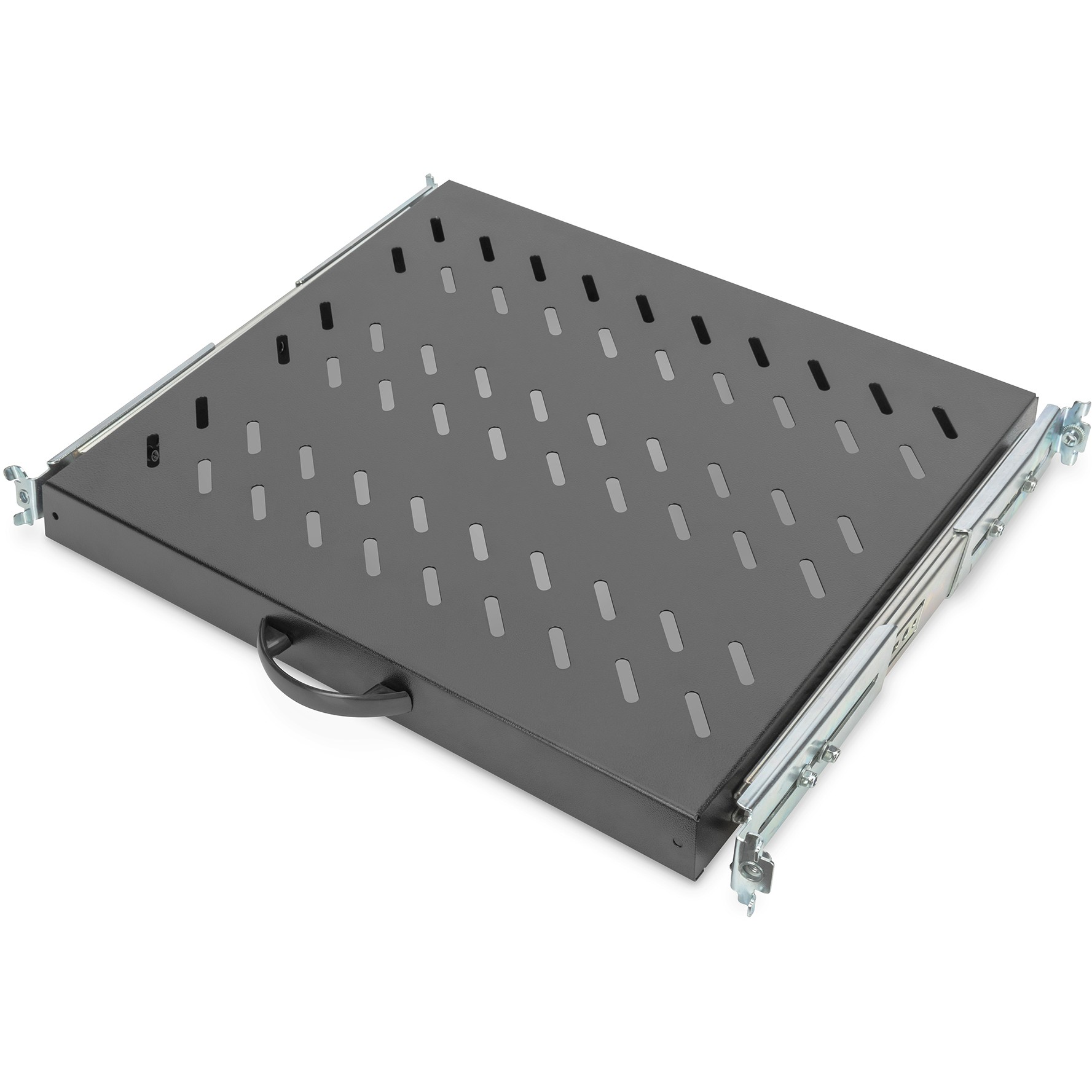 DIGITUS Fachboden 1HE 30x483x385mm bis 25kg schwarz auszieh