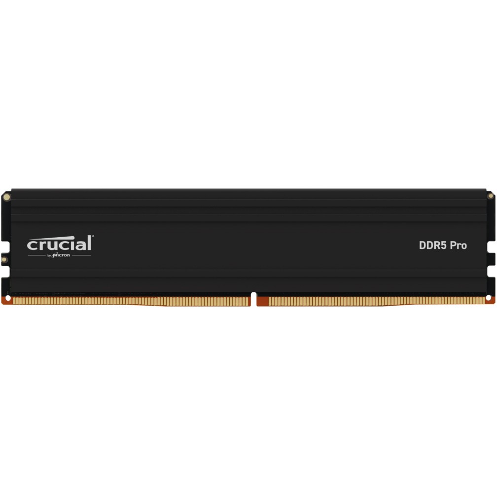 16 GB Crucial Pro Modul - DIMM 288-PIN Low Profile - 6000 MHz / PC5-48000 - CL48 - 1.1 V - ungepuffert - on-die ECC - mattschwarz