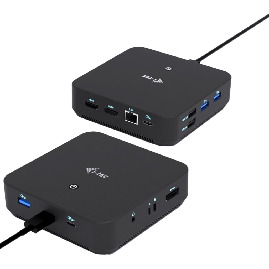 I-TEC USB-C DS 2 x HDMI 1x DP 1x GLAN 1x USB-C 3.2 3x USB-A 3.2 2x USB 2.0 1x 3.5mm Audio