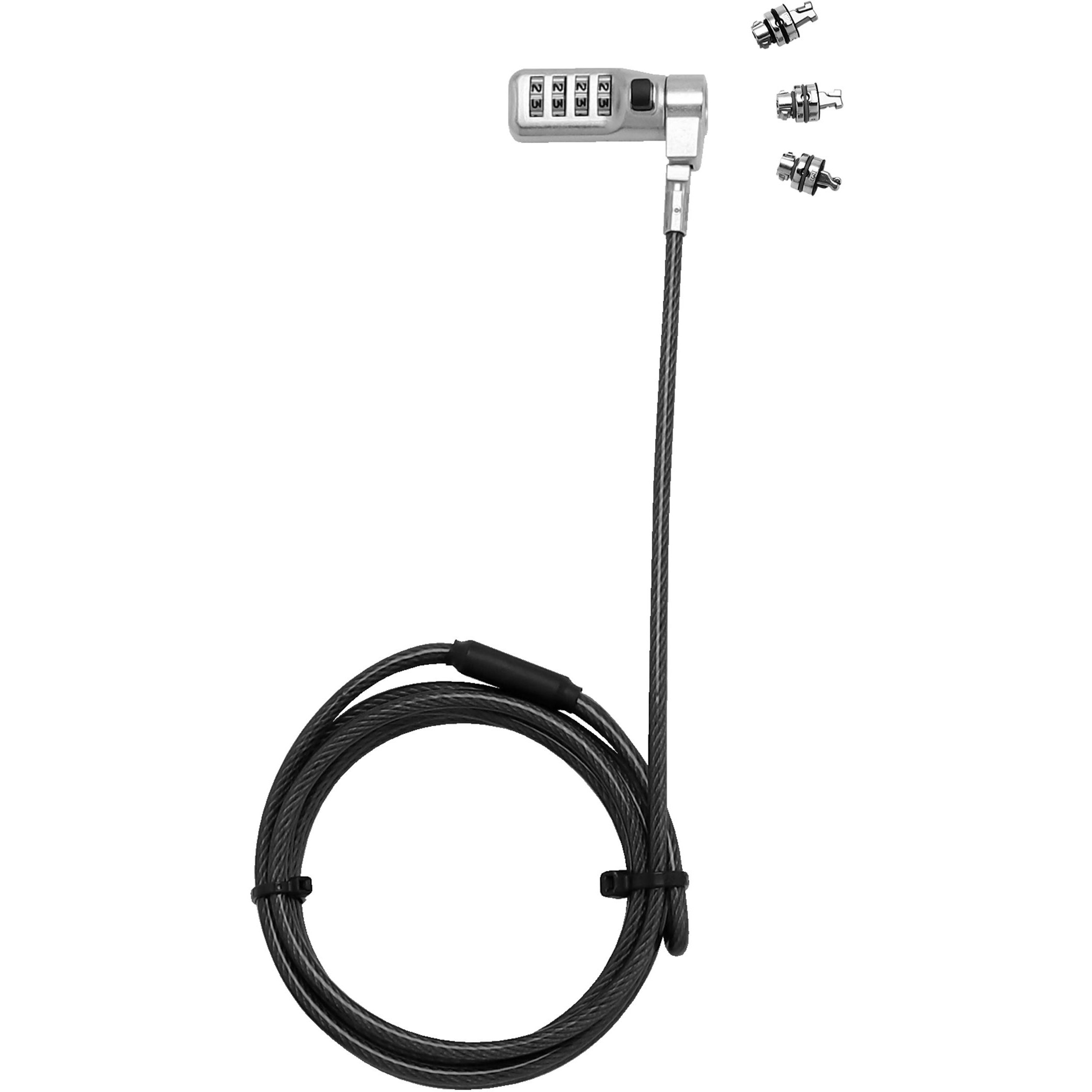 Dicota Univ.Sec.Cable Lock, 3 Exchangeable heads,combination