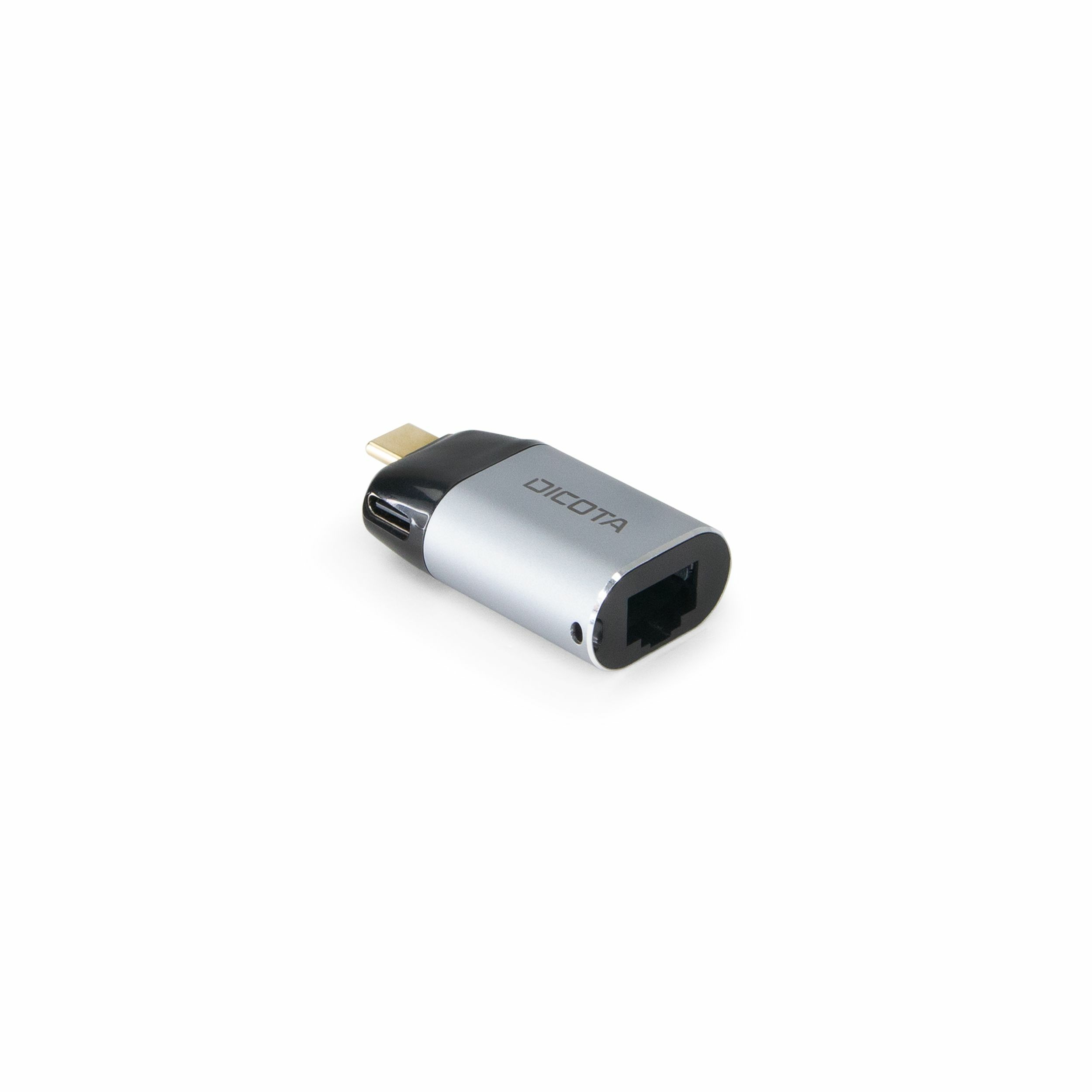 Dicota USB-C to Ethernet Mini Adapter with PD (100W) silver