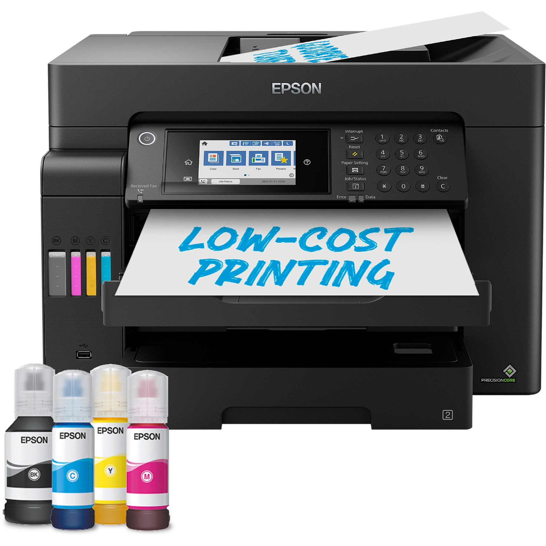 T EPSON EcoTank ET-16655 MFP colour inkjet ITS A3 25ppm Print 550sheets USB LAN Wi-Fi Black